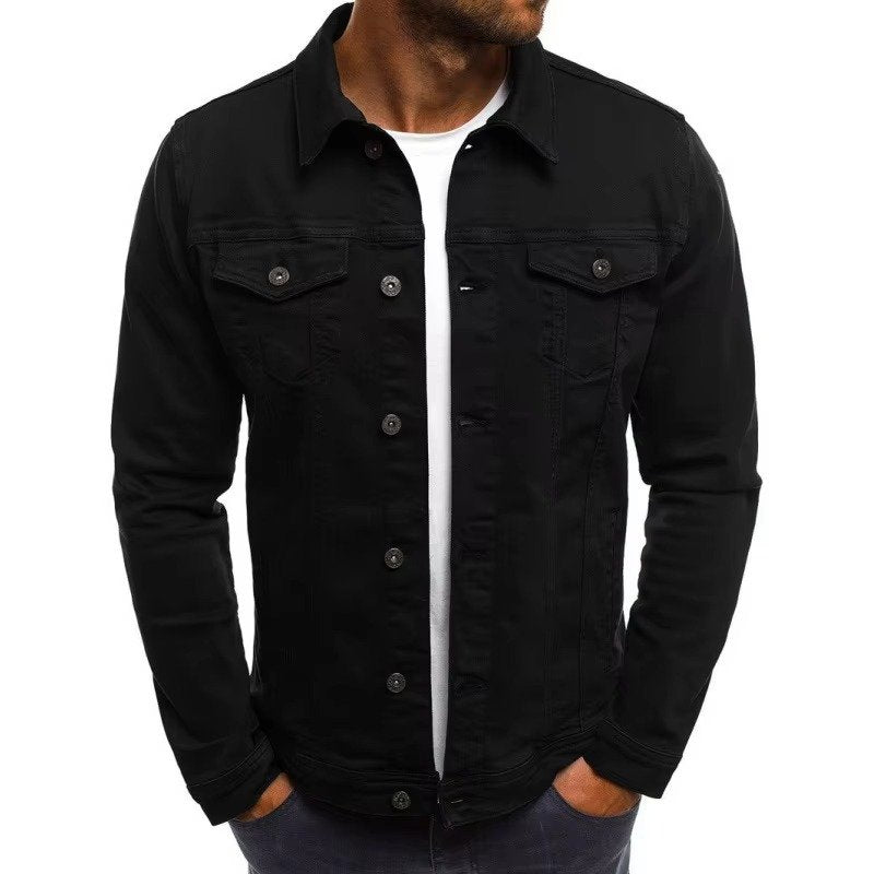 Men's Slim Fit Denim Trucker Jacket