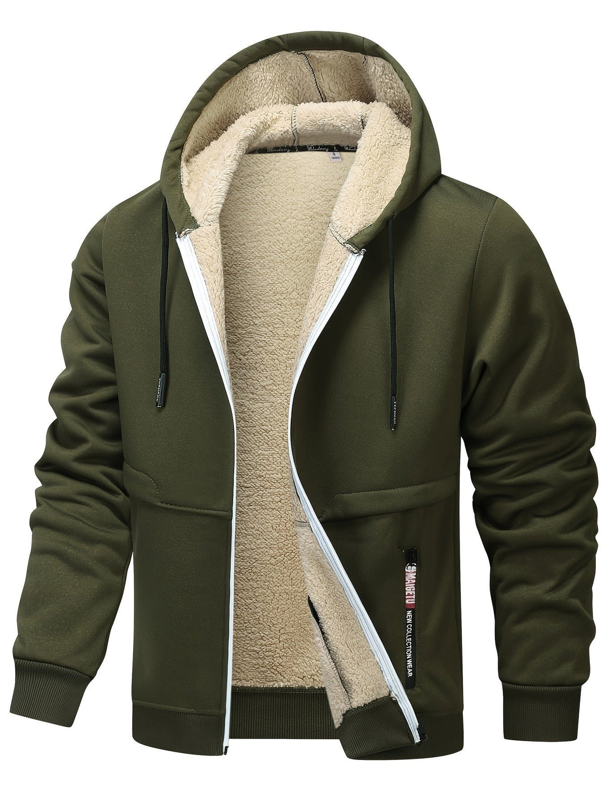 Men's Sherpa-Lined Zip Hoodie