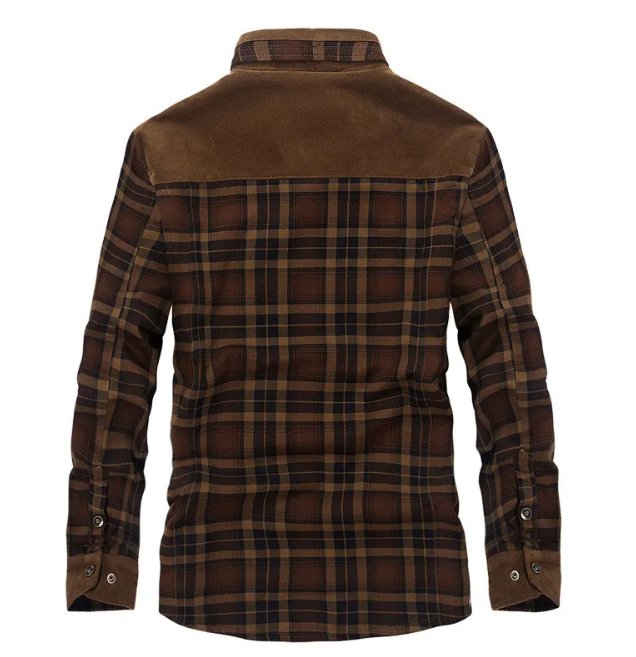 Men's Plaid Flannel Shirt Jacket