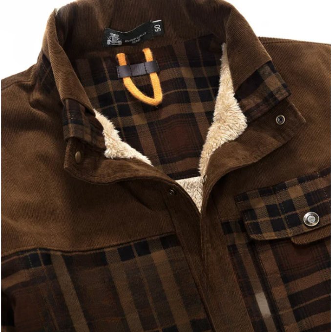 Men's Plaid Flannel Shirt Jacket