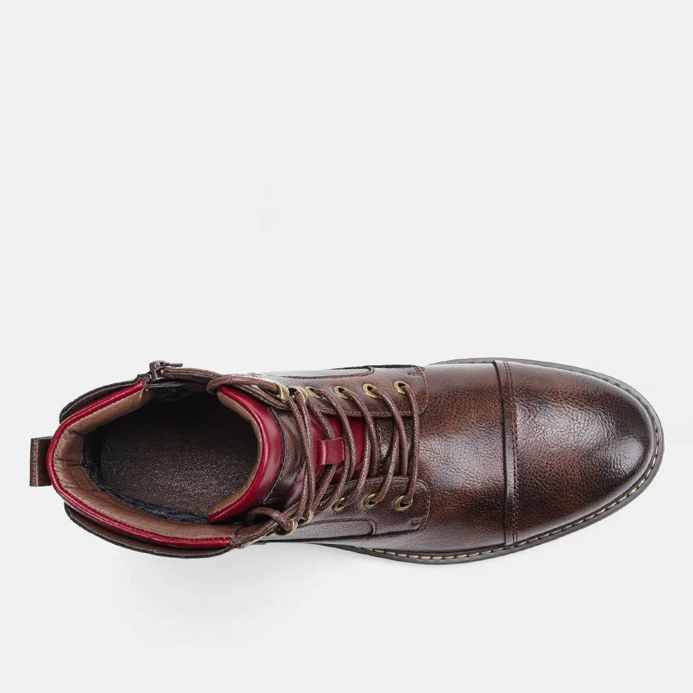 Men's Leather Lace-Up Ankle Boots