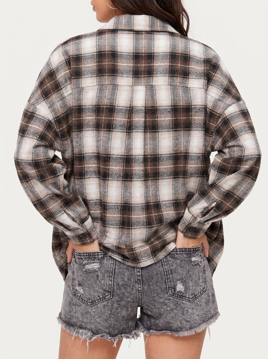 Women's Plaid Flannel Shacket