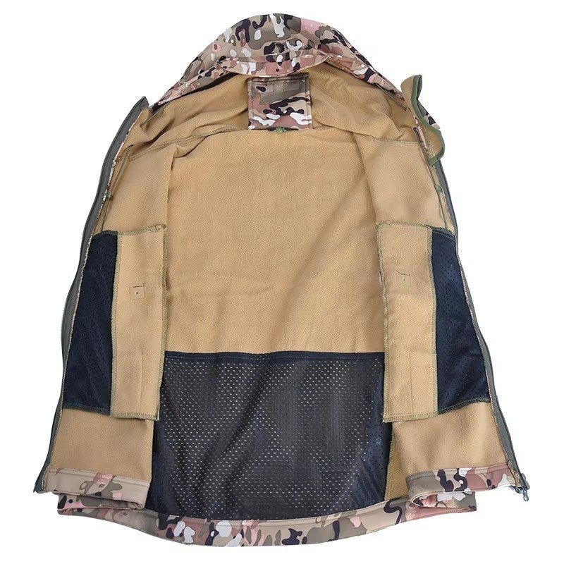 Men's Tactical Softshell Hooded Jacket