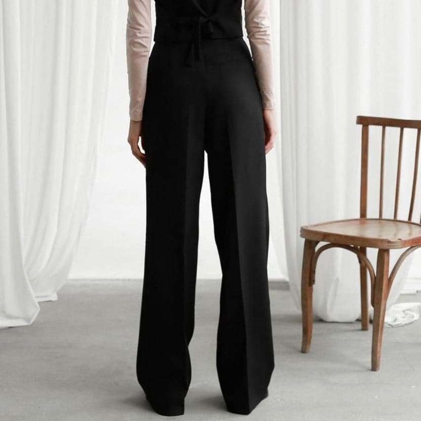 Women's High-Waisted Wide-Leg Trousers