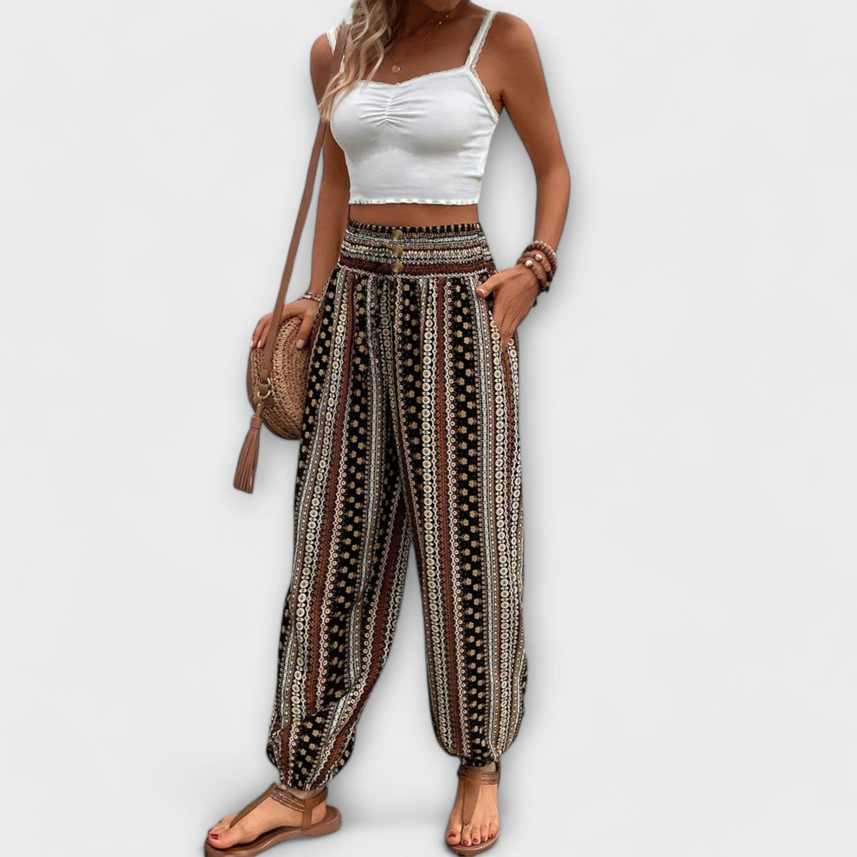 Women's Floral Harem Trousers
