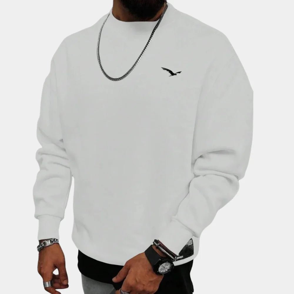 Men's Oversized Crewneck Sweatshirt - White