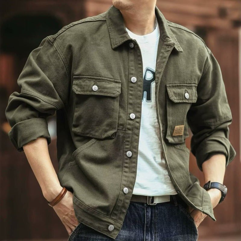 Men's Utility Shirt Jacket - Khaki