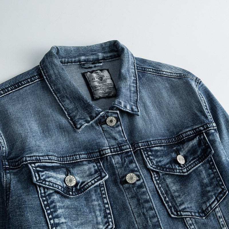 Men's Slim Denim Trucker Jacket