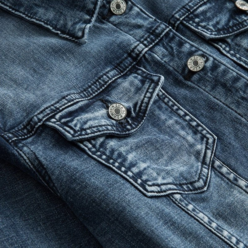 Men's Slim Denim Trucker Jacket