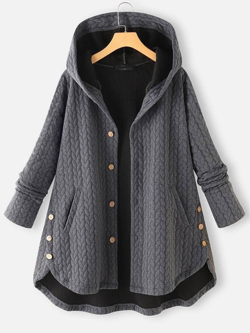 Women's Oversized Swing Winter Coat - Gray