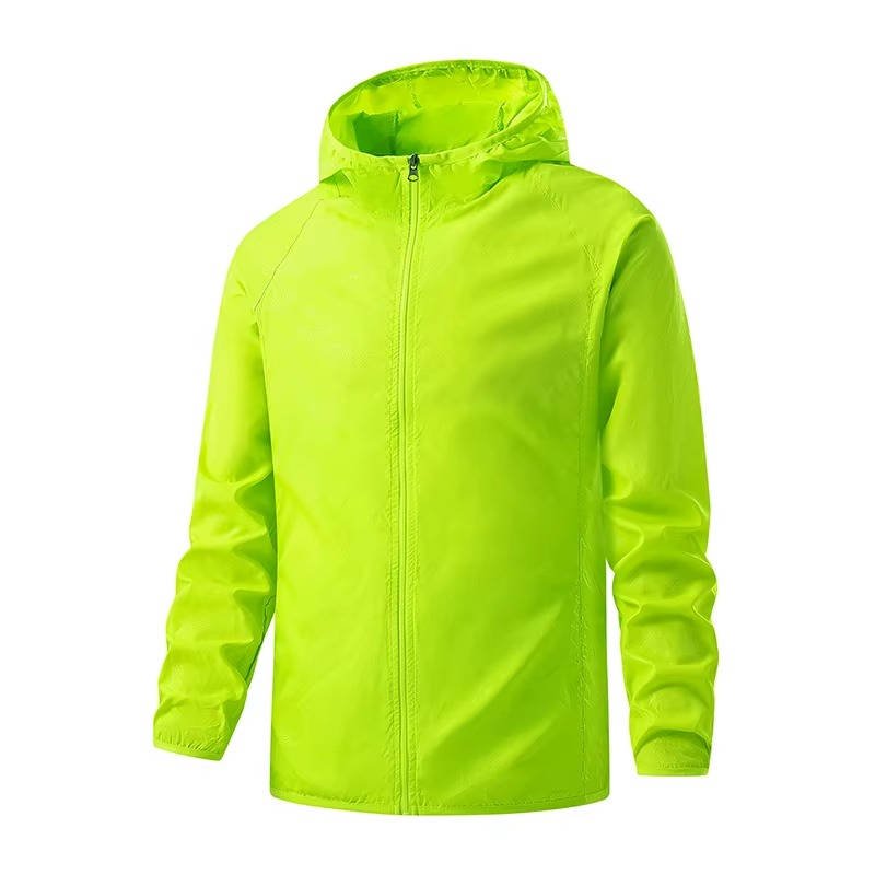Men's Lightweight Hooded Windbreaker - Green