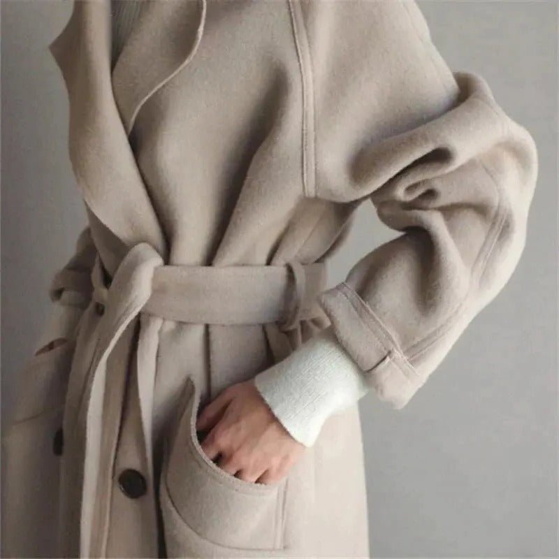 Women's Oversized Wool Wrap Coat
