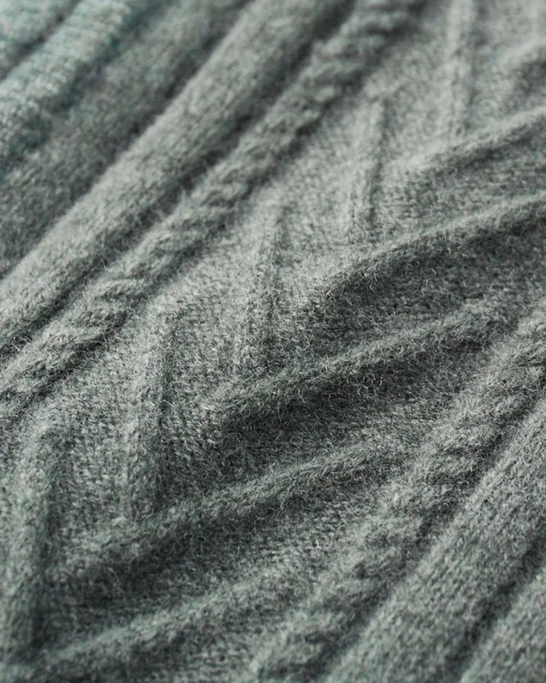 Men's Wool Zip Cardigan