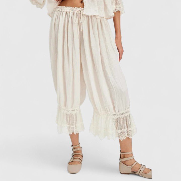 Women's Bloomer Trousers - White