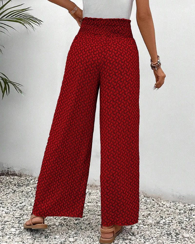 Women's High-Waisted Wide-Leg Palazzo Trousers