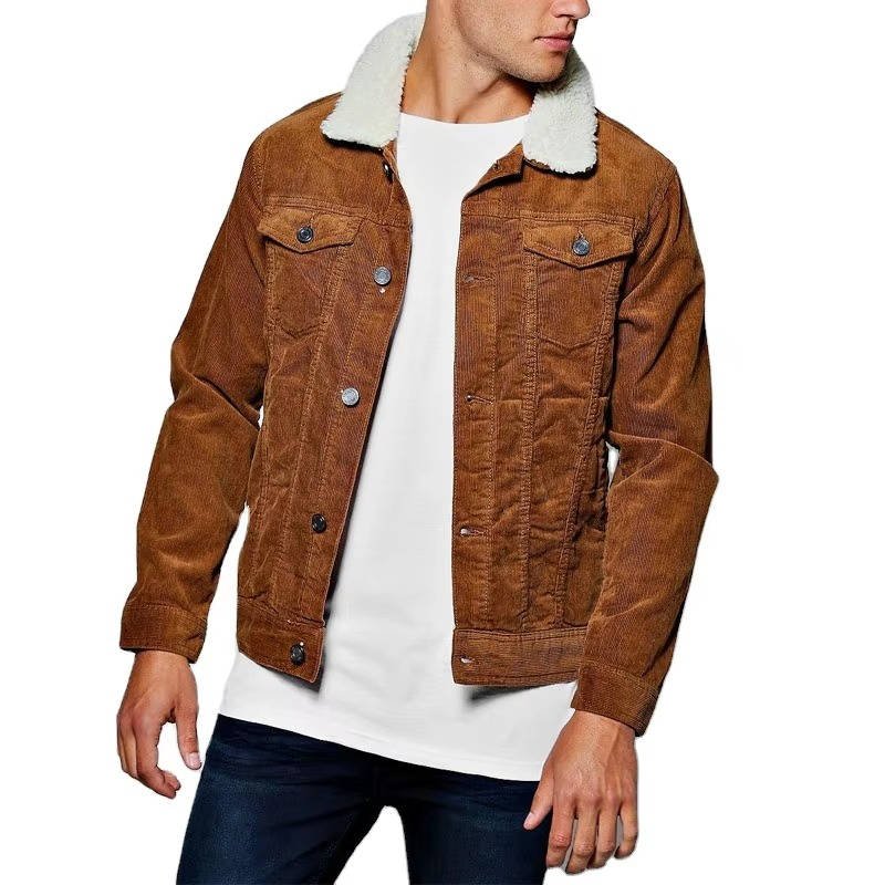 Men's Corduroy Sherpa Trucker Jacket