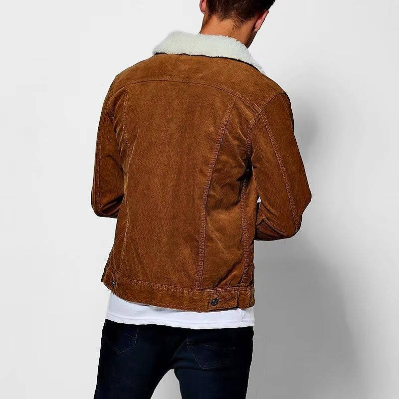 Men's Corduroy Sherpa Trucker Jacket