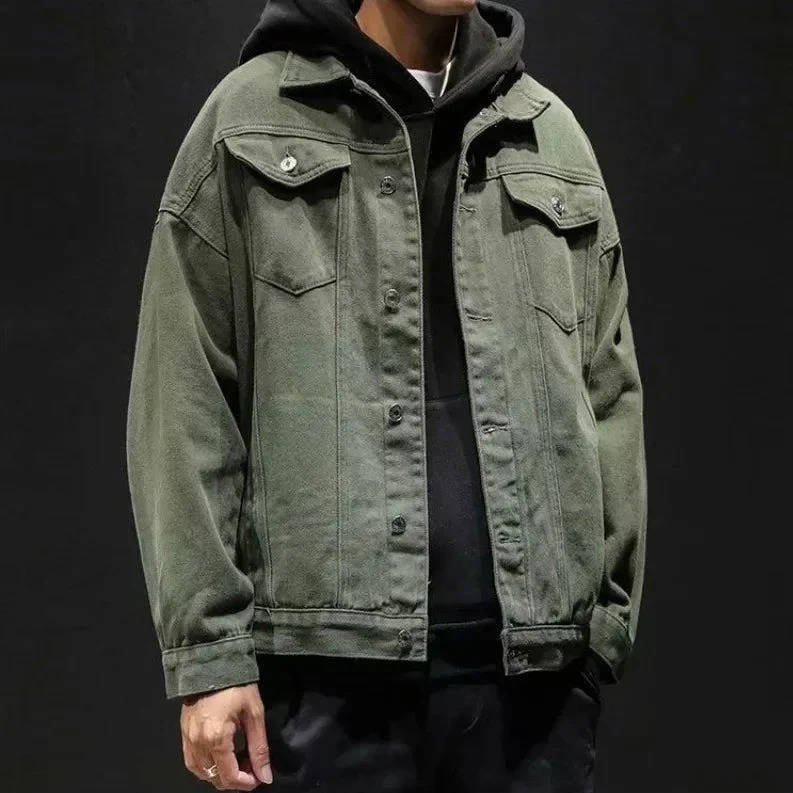 Men's Oversized Denim Trucker Jacket