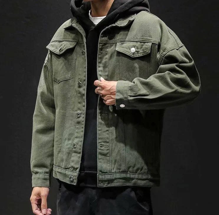 Men's Oversized Denim Trucker Jacket