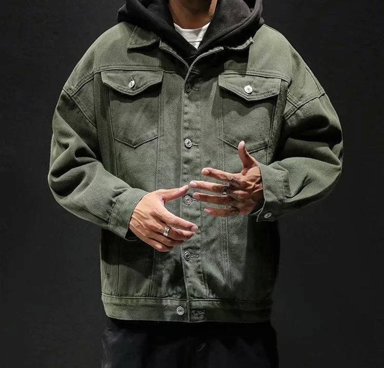 Men's Oversized Denim Trucker Jacket
