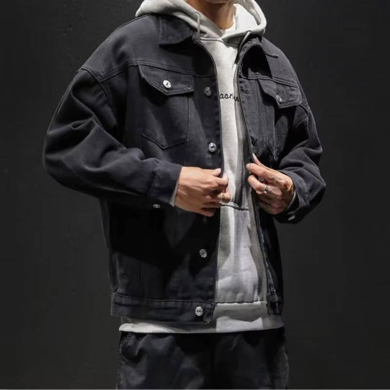 Men's Oversized Denim Trucker Jacket