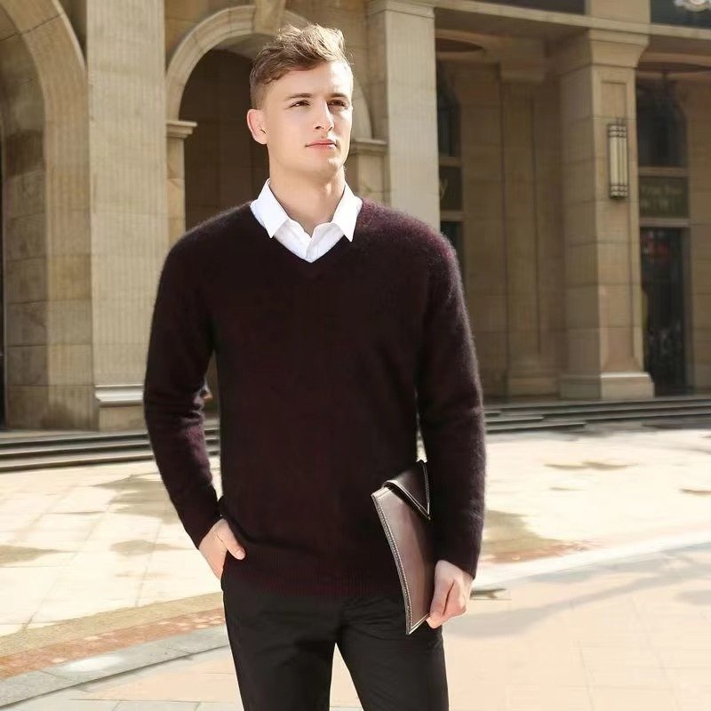 Men's V-Neck Jumper