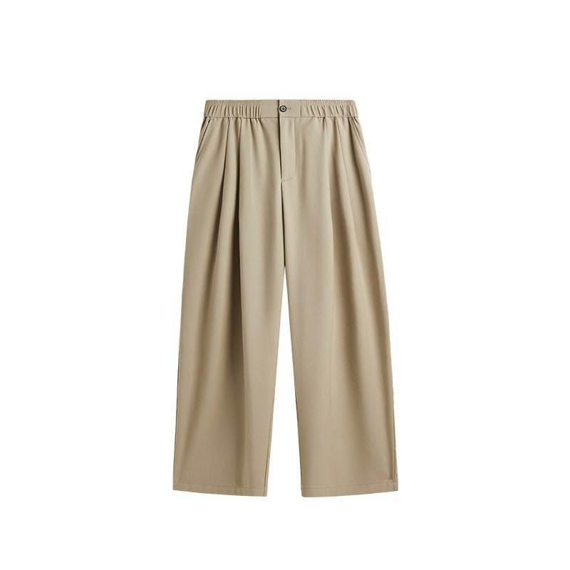 Unisex Pleated Wide-Leg Trousers