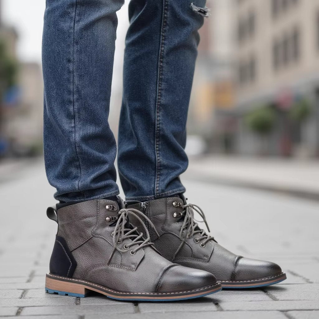 Men's Leather Ankle Boots