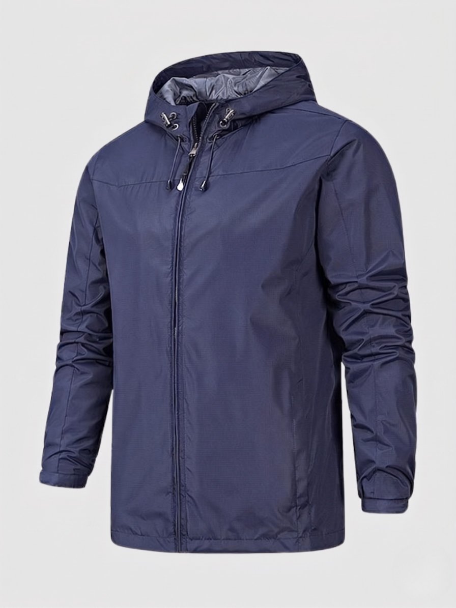 Men's Windbreaker Jacket - Dark Blue