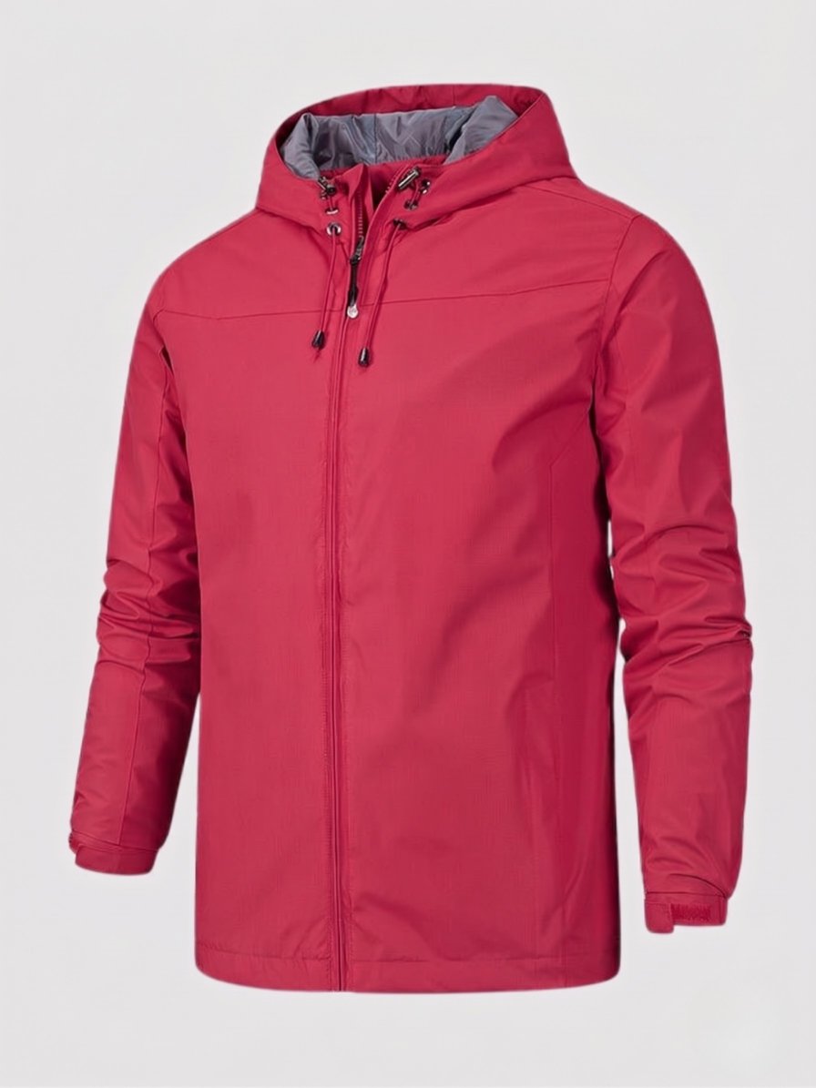 Men's Windbreaker Jacket - Red