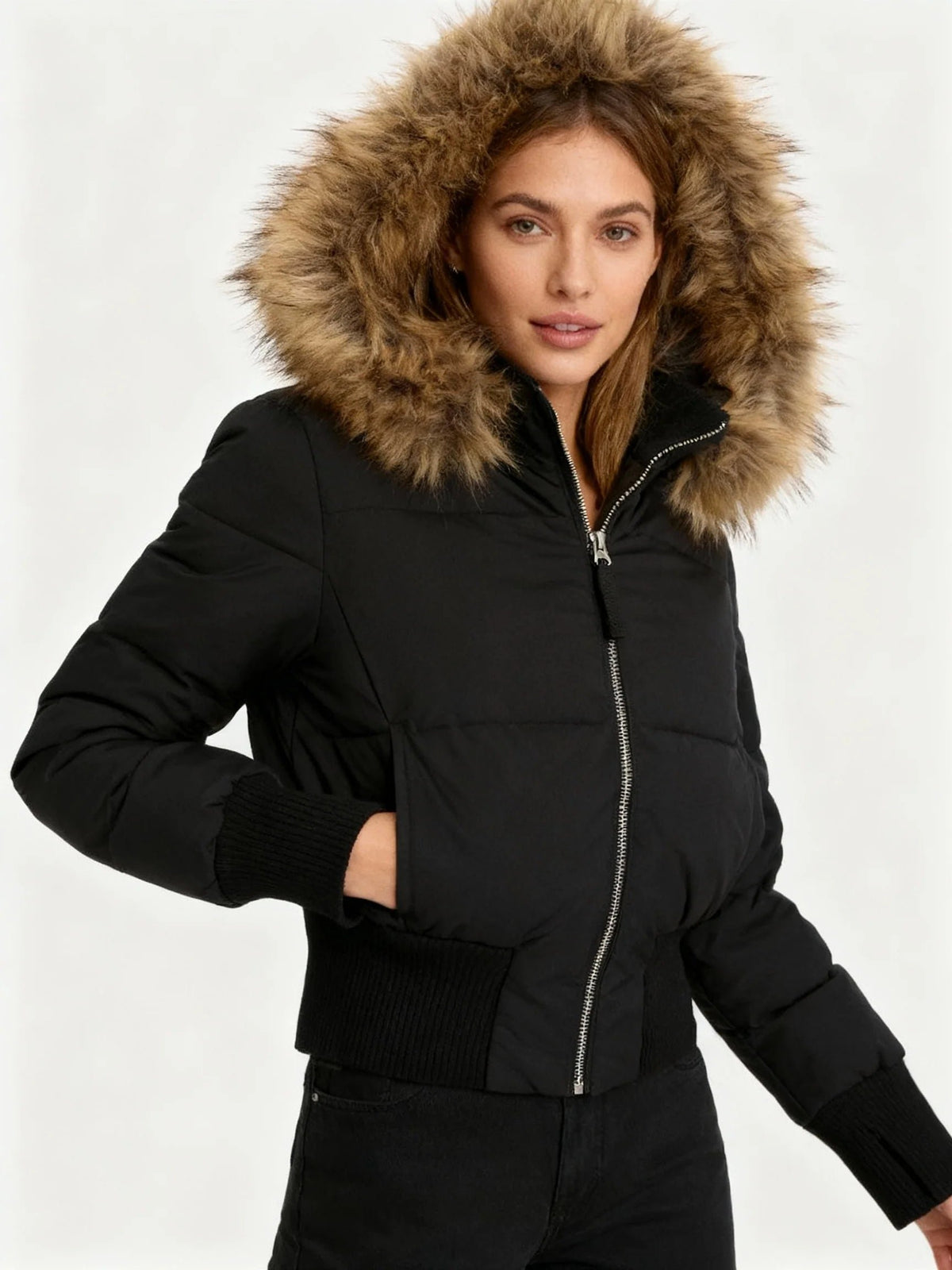 Women's Cropped Puffer Jacket