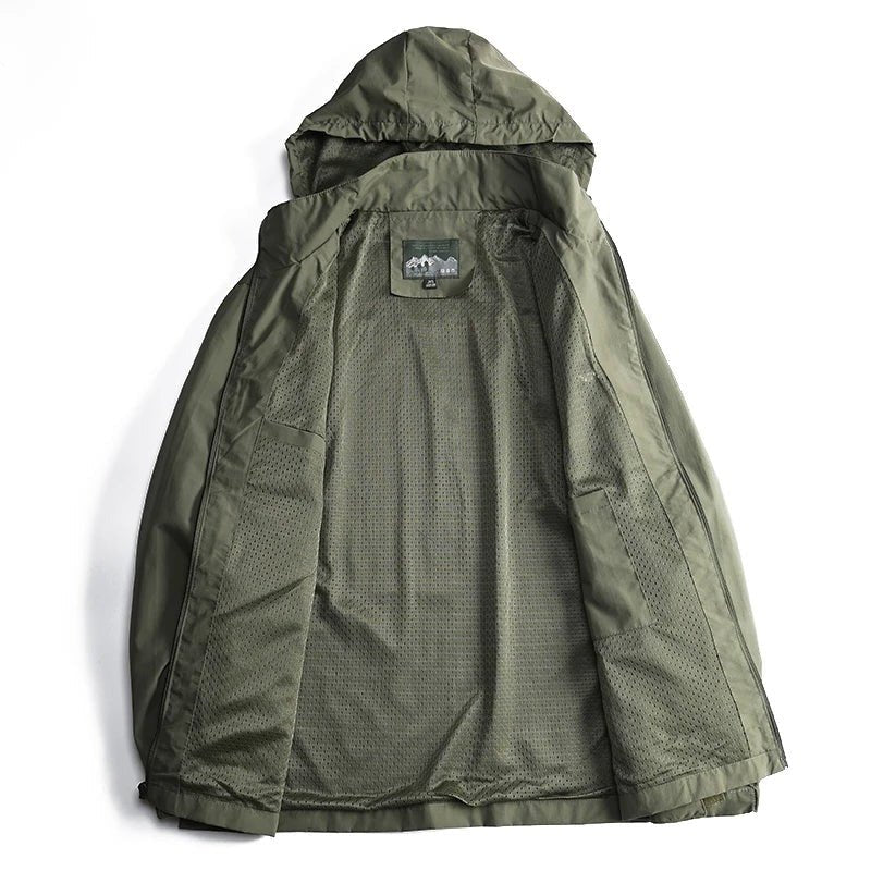 Men's Hooded Windbreaker Jacket