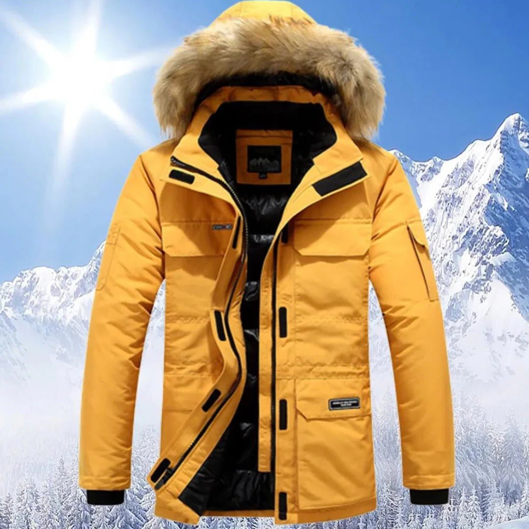 Men's Parka Jacket - Yellow