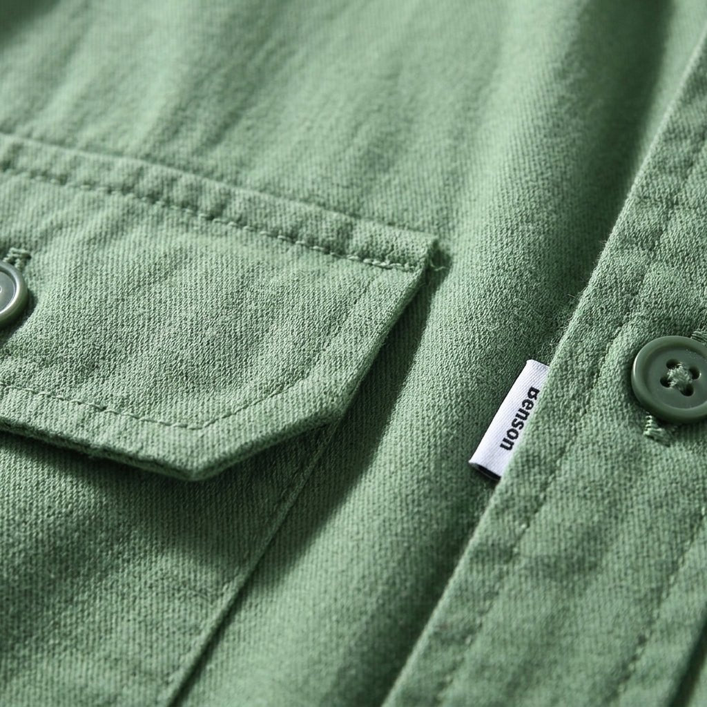 Men's Garment-Dyed Cotton Twill Overshirt