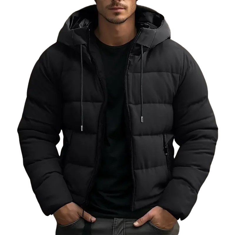 Men's Puffer Jacket - Black