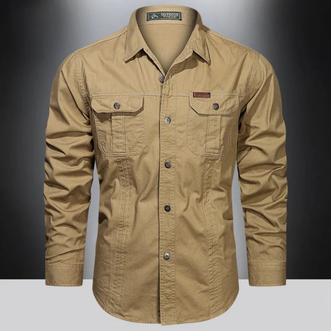 Men's Shirt Jacket - Khaki