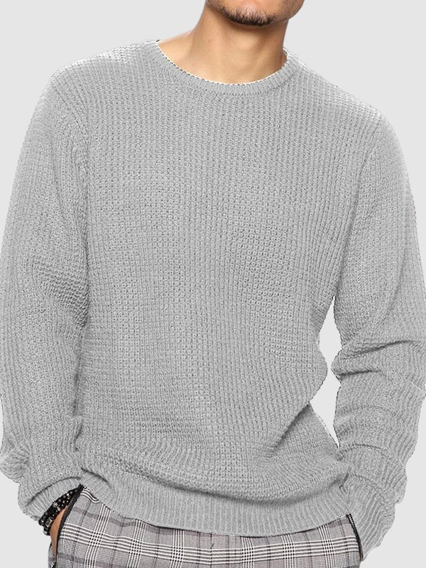 Men's Oversized Crewneck Jumper - Light Gray