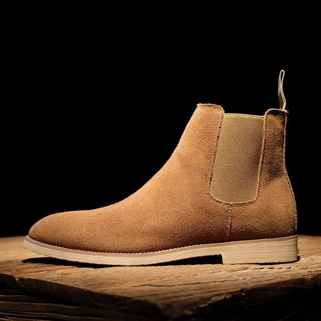 Men's Suede Chelsea Boots - Brown