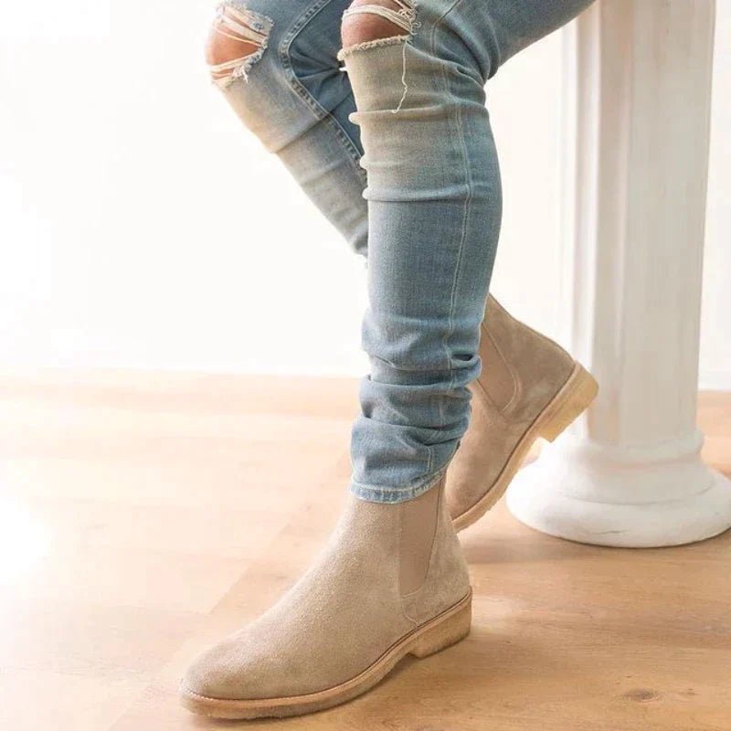 Men's Suede Chelsea Boots