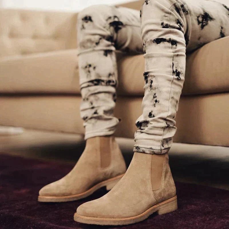 Men's Suede Chelsea Boots