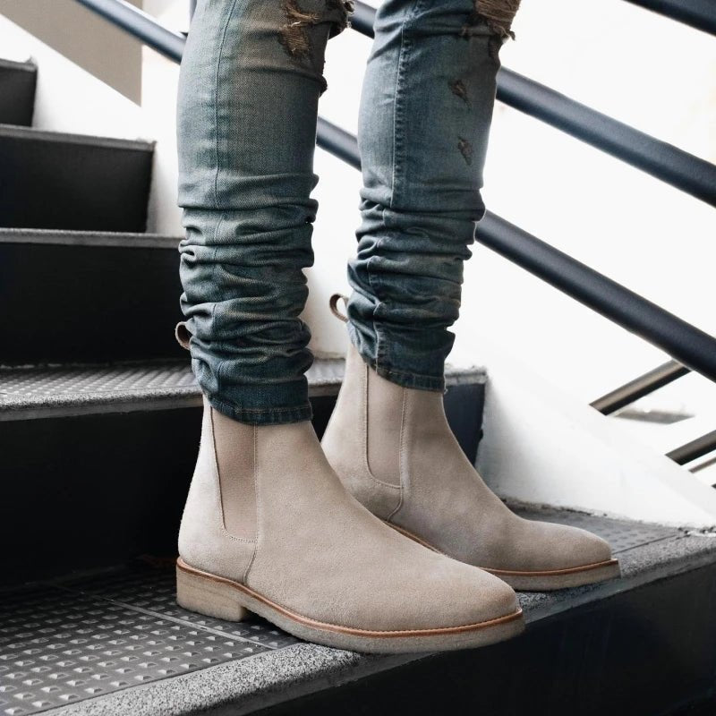 Men's Suede Chelsea Boots
