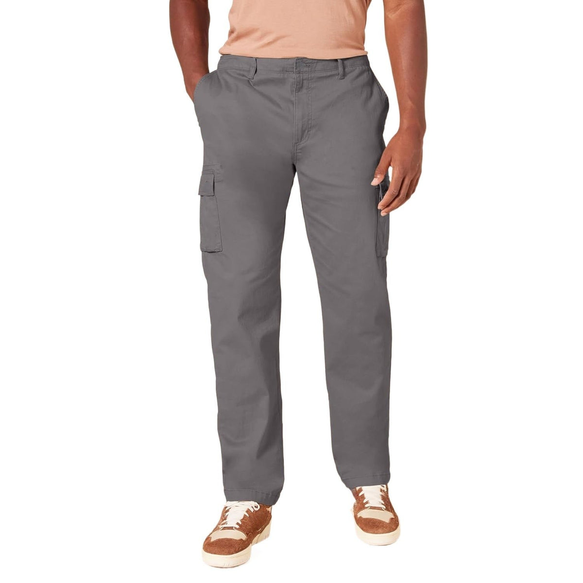 Men's Cotton Twill Cargo Trousers - L