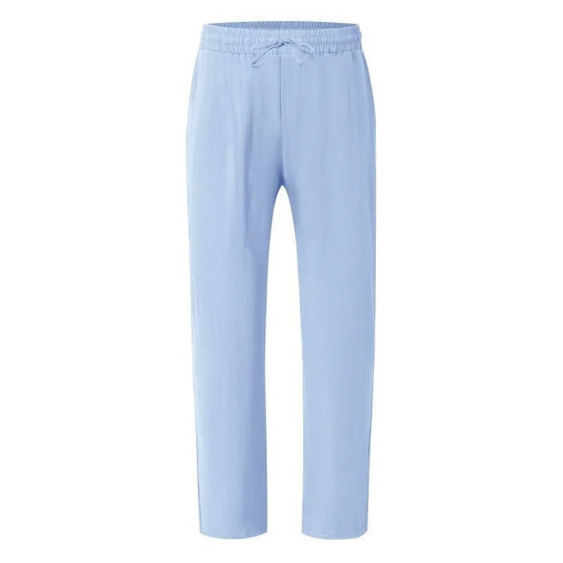 Men's Straight-Leg Drawstring Trousers