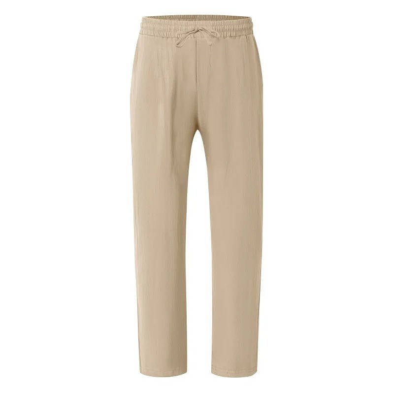 Men's Straight-Leg Drawstring Trousers