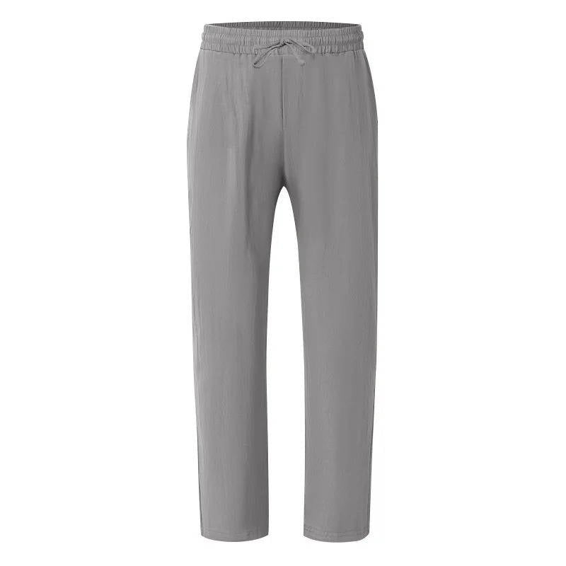 Men's Straight-Leg Drawstring Trousers