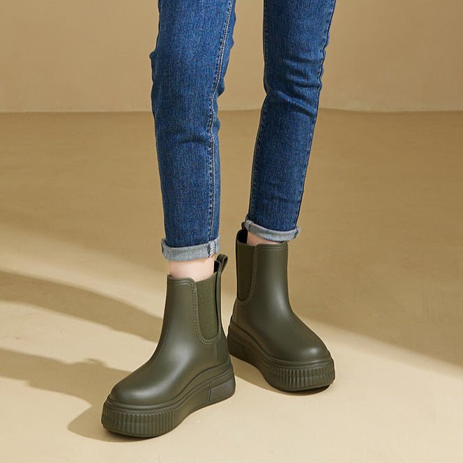 Women's Platform Chelsea Rain Boots