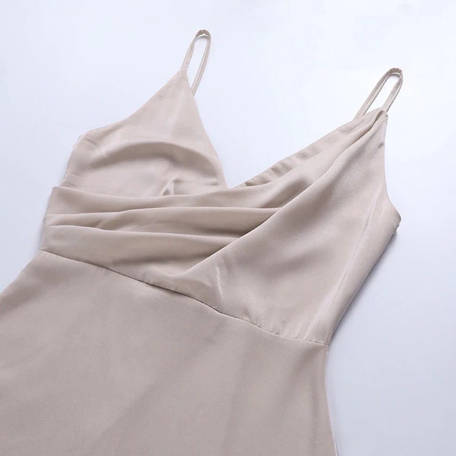 Women's Satin Maxi Slip Dress