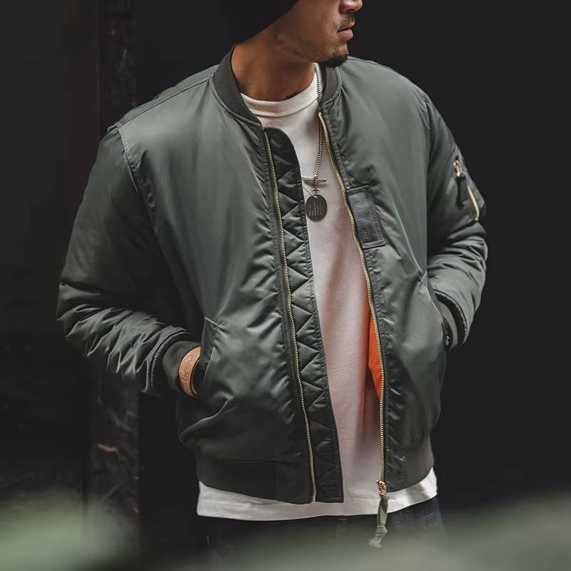 Men's Reversible Nylon Bomber Jacket