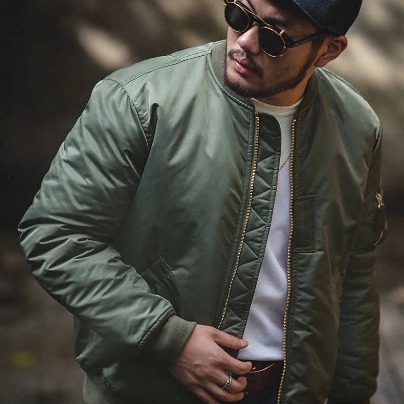 Men's Reversible Nylon Bomber Jacket