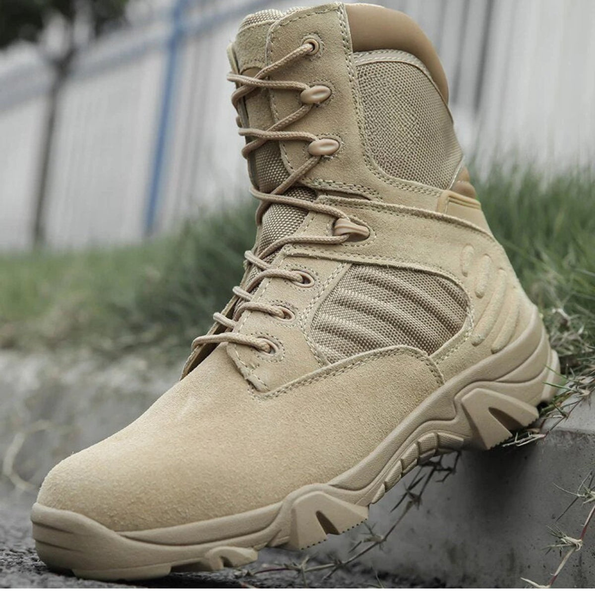 Men's Suede Tactical Combat Boot